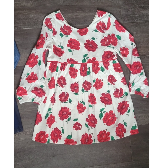 OshKosh B'gosh Denim Dress and Crown & Ivy Toddler Girls Long Sleeve Bow Dress - Picture 6 of 9